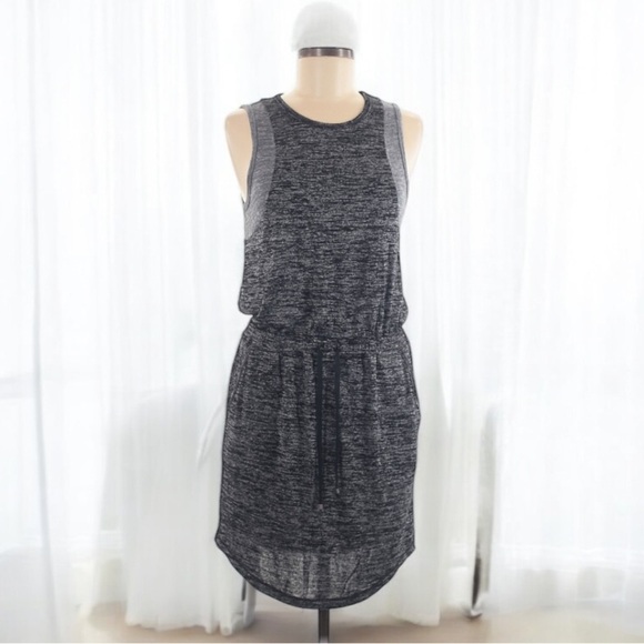 Lou & Grey Sleeveless Heathered Black/Grey Dress | SIZE S - Picture 1 of 5